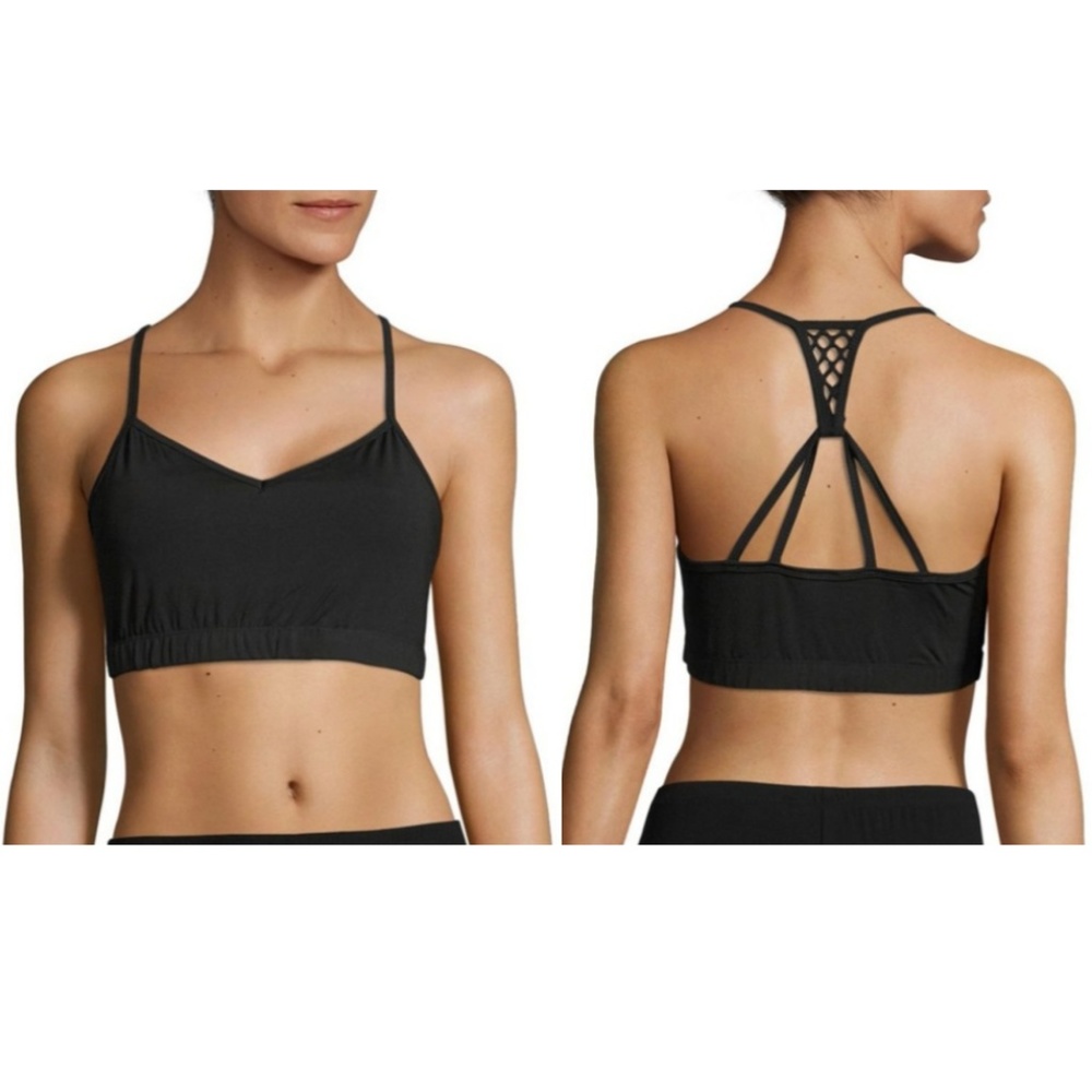 Electric Yoga Basique Black Sports Bra Top XS NWT!